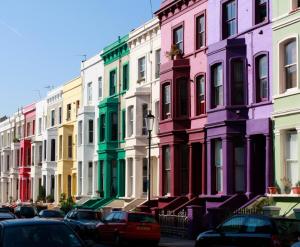 London coloured houses